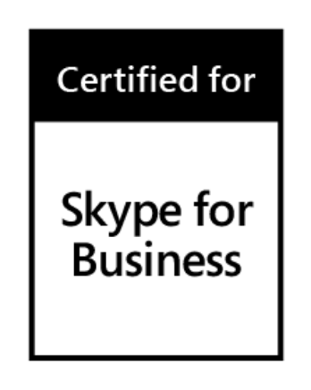 Certified for Skype for business logo